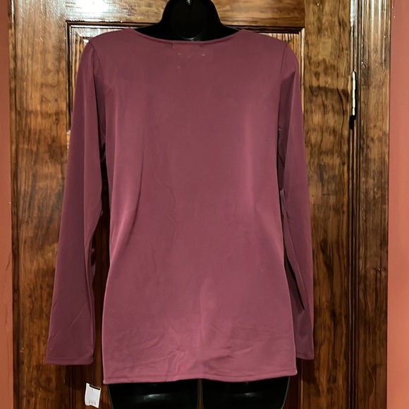 NWT Wine Moa Moa Long Sleeve Top - Picture 6 of 8